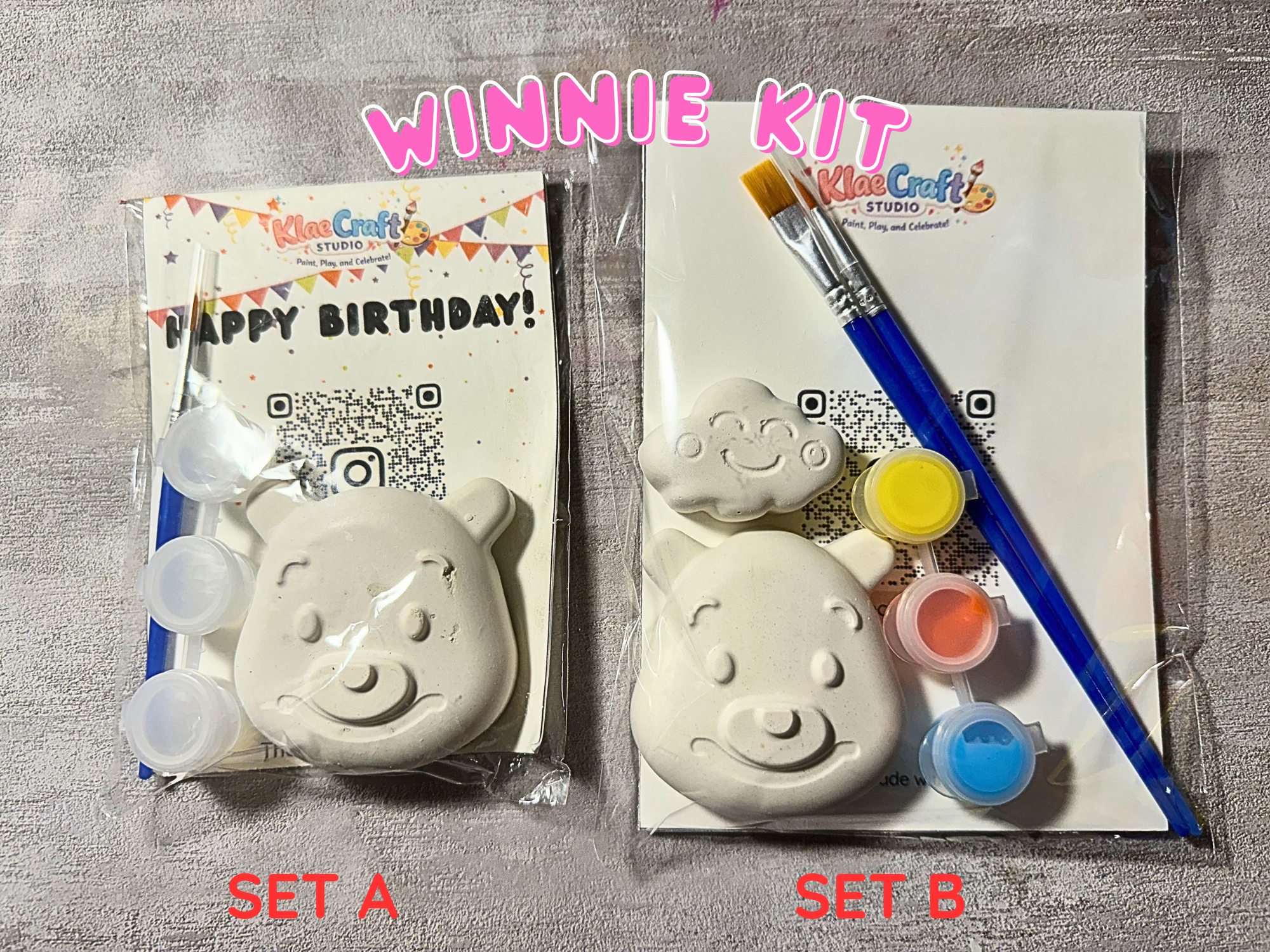 DISNEY CHARACTER Paint Kit | DIY Craft Kit for Kids | Activity Kit | Paint Your Own Figures | Creative Gift for Kids | KlaeCraft Studio