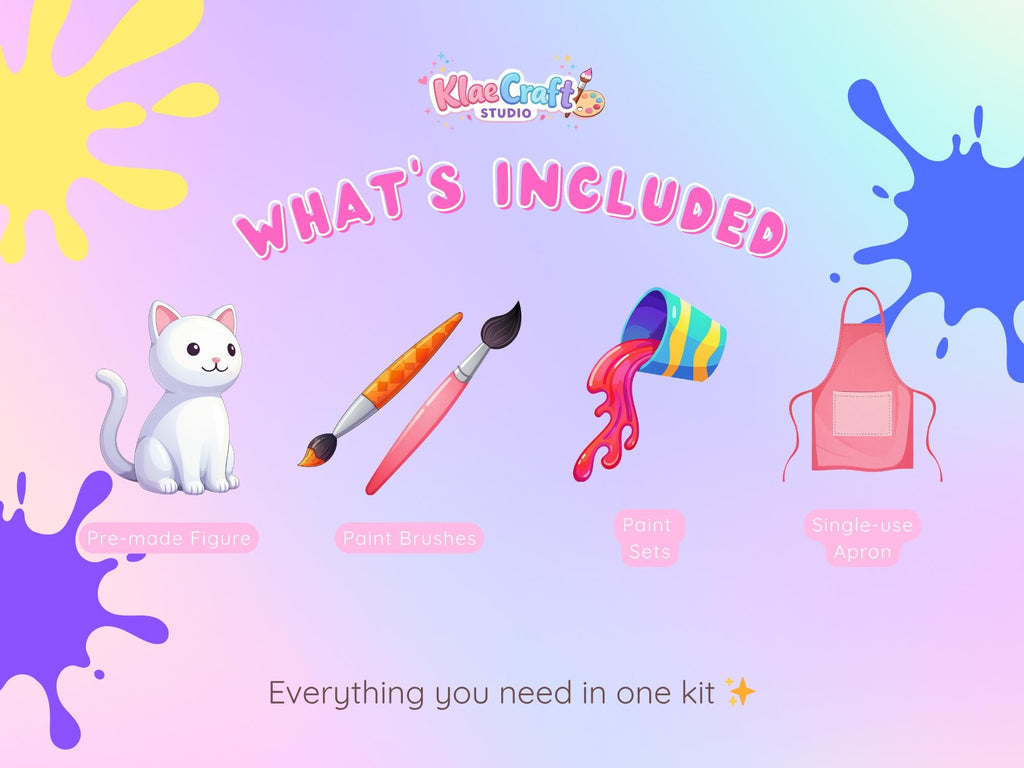 Fast Food Painting Kit | DIY Craft Activity for Kids, Paint Figures
