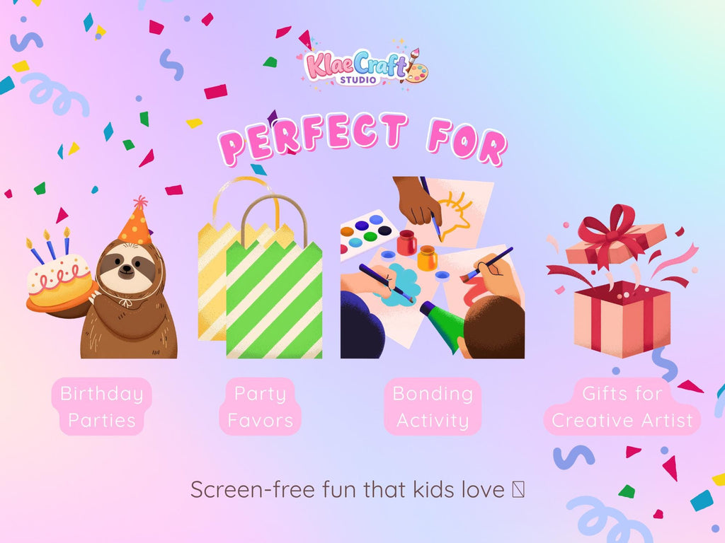Birthday Painting Kit for Kids | DIY Craft Activity, Paint Your Own Figures