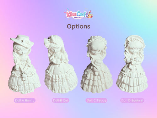 Coquette Dolls Painting Kit | DIY Craft Activity for Kids, KlaeCraft Studio