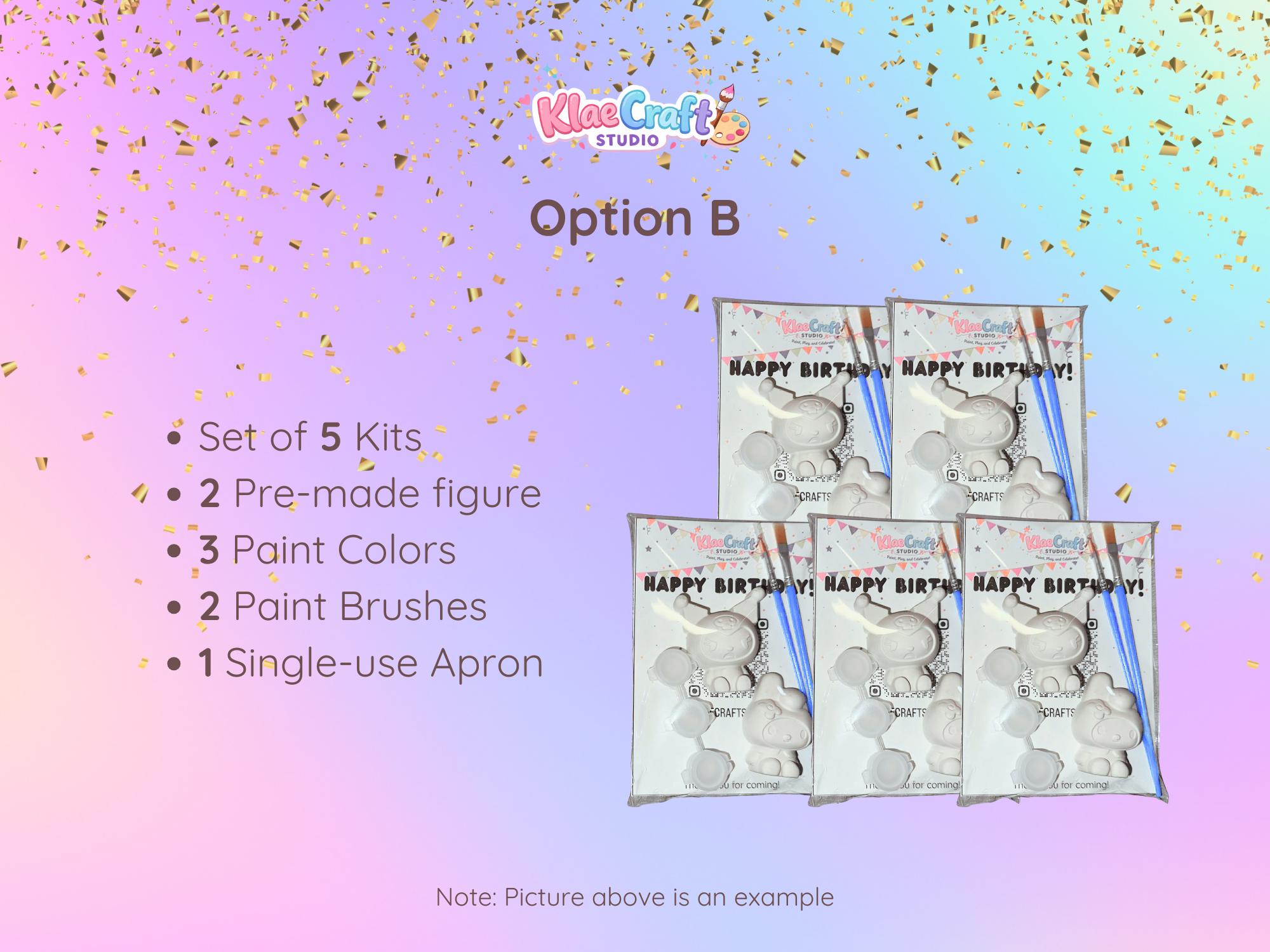 Birthday Painting Kit for Kids | DIY Craft Activity, Paint Your Own Figures
