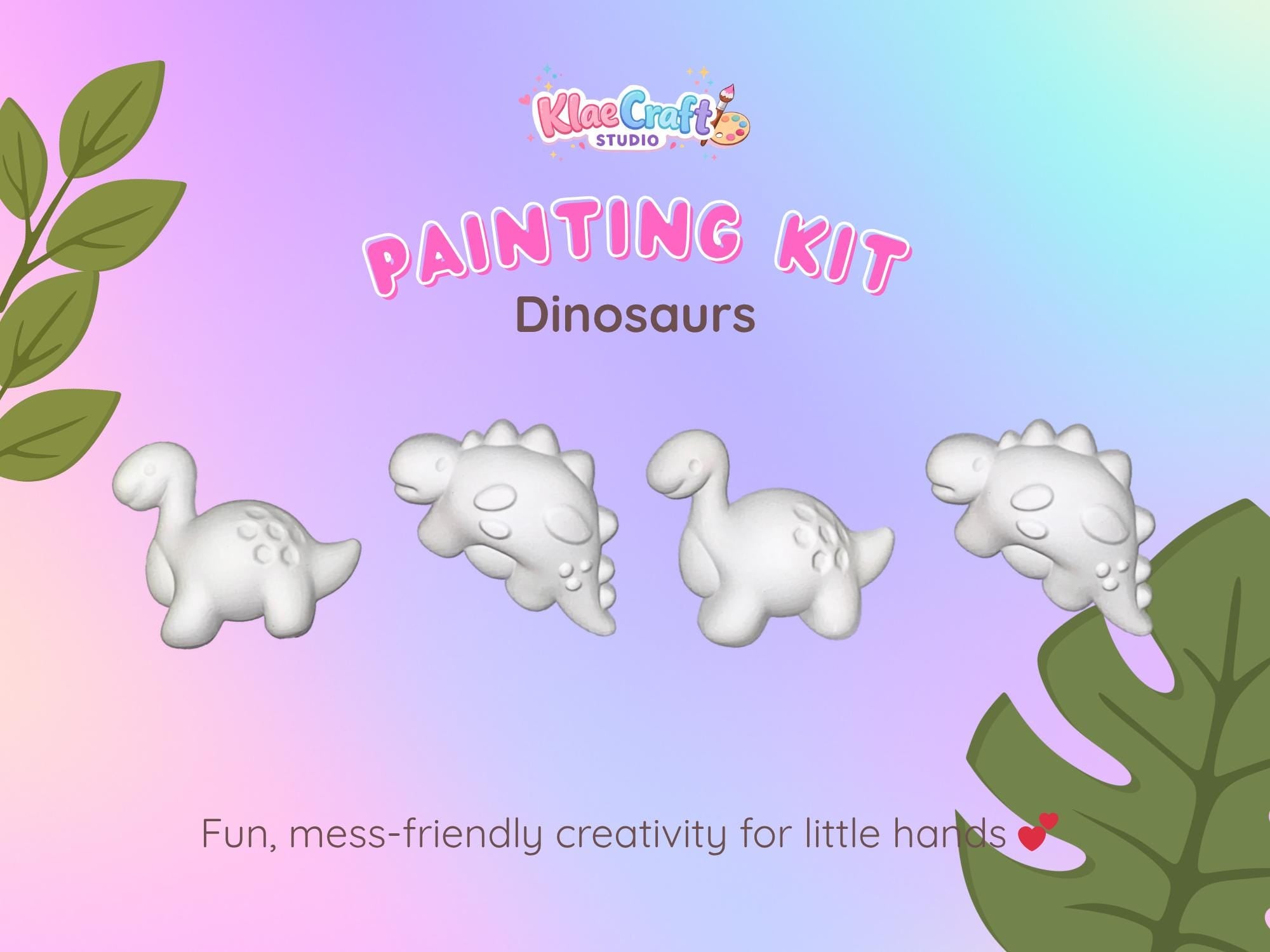 Dinosaur Paint Kit | DIY Craft Activity for Kids | Paint Your Own Figures