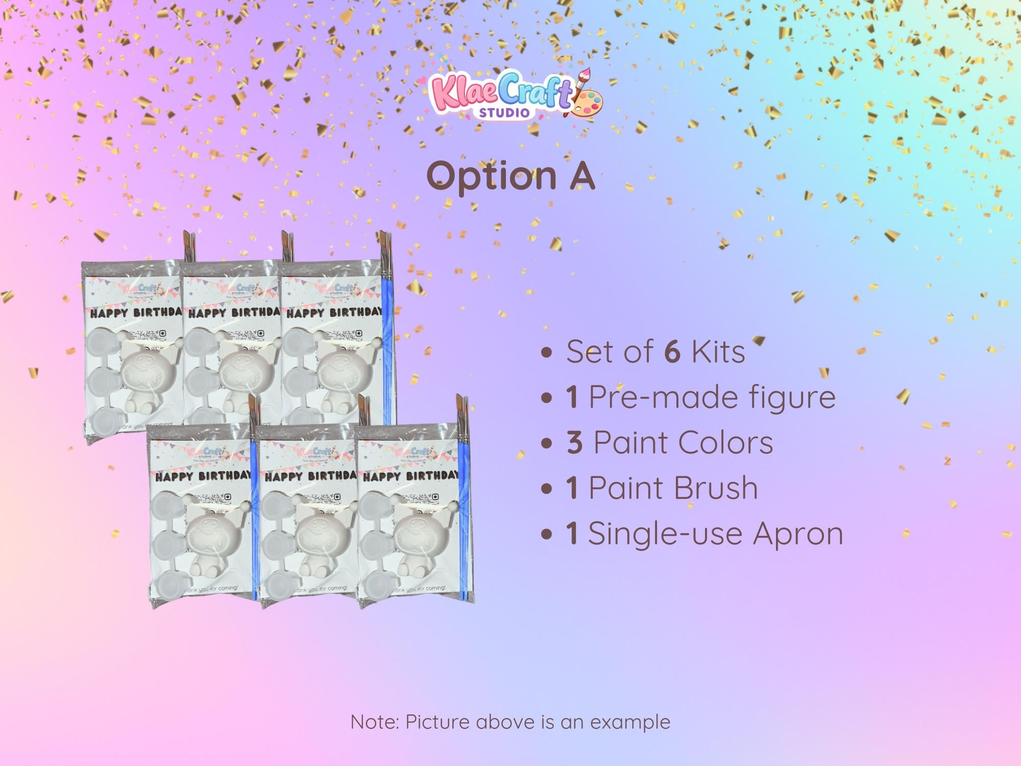 Birthday Painting Kit for Kids | DIY Craft Activity, Paint Your Own Figures