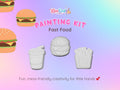 Fast Food Painting Kit | DIY Craft Activity for Kids, Paint Figures